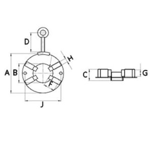 Couronne porte balais compatible pour démarreur HC-CARGO F032338072