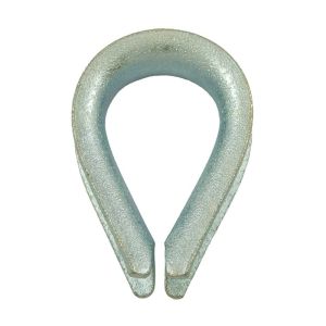 Cosse-coeur petite ouverture renforcée Ø 20mm (Acier) - Cosse-cœur renforcée pour diamètre de câble de 20mm