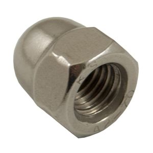 Écrou borgne M10 DINC1587 (Inox) - Écrou borgne INOX de filetage métrique M10
