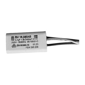 Condensateur antiparasite 0,1 µF + 2 x 2400 pF