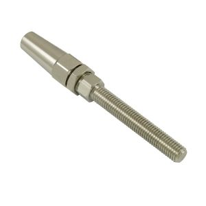 Embout fileté à sertissage manuel rapide M12 Ø 8mm (Inox)