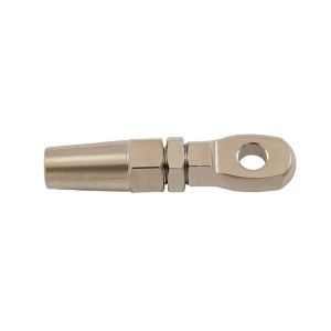 Embout à oeil à sertissage manuel rapide Ø 3mm (Inox) - Embout à oeil à sertissage INOX pour diamètre de câble 3 mm