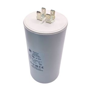 Condensateur permanent 70 µF à cosses pour moteur électrique ou pompe - Condensateur permanent 70 µF