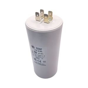 Condensateur permanent 90 µF à cosses pour moteur électrique ou pompe - Condensateur permanent 90 µF à cosses