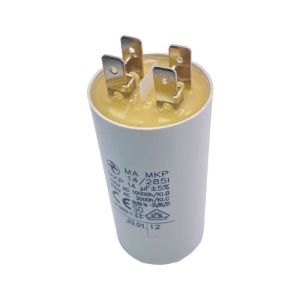 Condensateur permanent 14 µF à cosses pour moteur électrique ou pompe - Condensateur permanent 14 µF