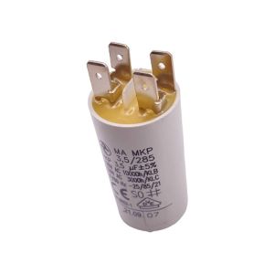 Condensateur permanent 3,5 µF à cosses pour moteur électrique ou pompe - Condensateur permanent 3.5 µF