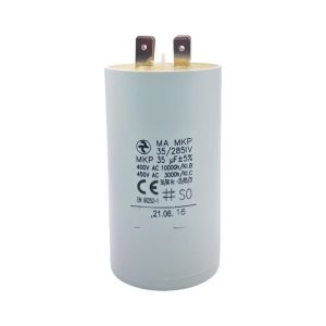 Condensateur permanent 35 µF à cosses pour moteur électrique ou pompe