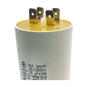 Condensateur permanent 35 µF à cosses pour moteur électrique ou pompe - Condensateur permanent 35 µF
