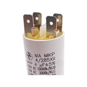 Condensateur permanent 4 µF à cosses pour moteur électrique ou pompe - Condensateur 4 µF