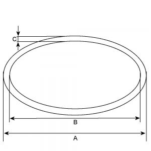 Joint torique compatible pour démarreur HONDA 31200PT00031 - Schéma joint torique pour démarreur DENSO 0280007600
