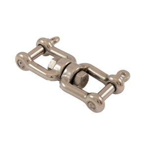 Émerillon avec 2 manilles Ø 10mm (Inox) - Émerillon deux manilles INOX supportant jusqu'à 420 kg