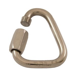 Maillon rapide delta Ø 7mm (Inox) - Maillon rapide delta INOX supportant jusqu'à 625 kg