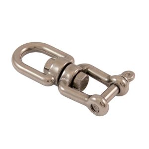 Émerillon avec manille Ø 13mm (Inox) - Émerillon une manille INOX supportant jusqu'à 720 kg