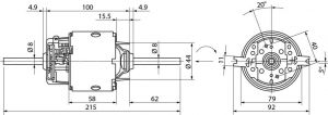 Ventilateur de chauffage Bosch pour MAN 81619300055 - vue 2