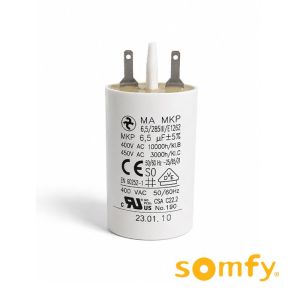 Condensateur permanent 6,5 µF pour moteur volet roulant SOMFY
