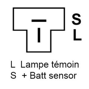 Alternateur compatible pour NISSAN 2310001B00 - Schéma