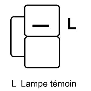Alternateur compatible pour NISSAN 23100G9904 - Schéma