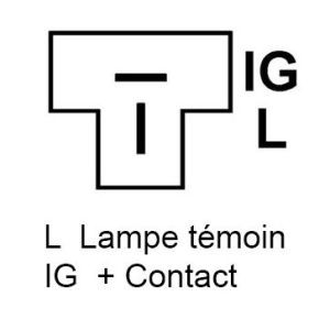 Alternateur compatible pour DENSO 1012113780 - Connecteur