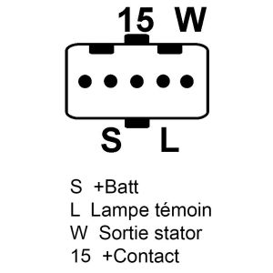 Alternateur compatible pour ISKRA MG805 - Schéma