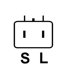 Régulateur compatible pour alternateur KIA 3730042542 - Connecteur régulateur PL111