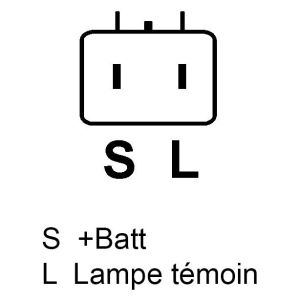 Alternateur compatible pour KIA 3730042620 - Schéma