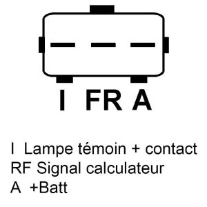 Alternateur compatible pour FORD 5L8U10300AA - Schéma