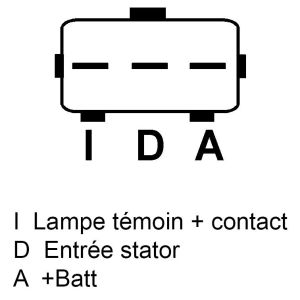 Alternateur compatible pour FORD GL424 - Schéma