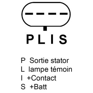 Alternateur compatible pour WAI 1241901DR - Schéma