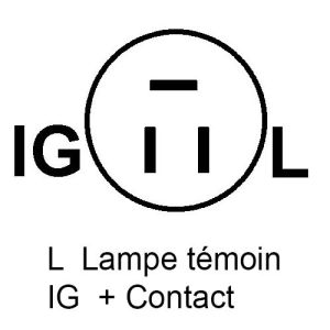 Alternateur compatible pour OPEL 94413997 - Schema