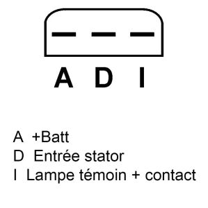 Alternateur compatible pour FORD XW7Z10346AA - Schéma