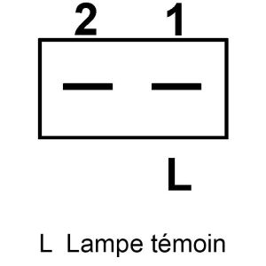 Alternateur compatible pour ACE CA514812 - Schéma