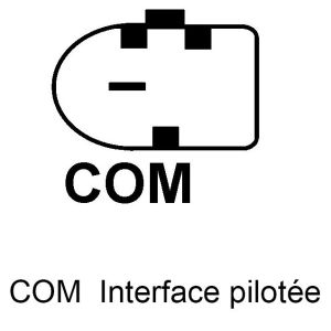 Régulateur compatible pour alternateur DENSO 1042109820 - Schéma branchement régulateur