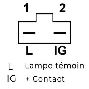 Régulateur compatible pour alternateur REMY (DELCO) 1100548 - Régulateur pour alternateur