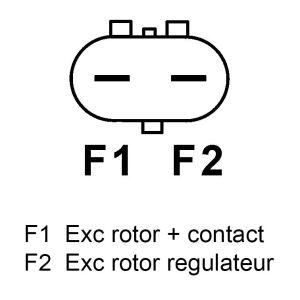 Alternateur compatible pour MERCEDES BENZ 013154080280 - Connecteur