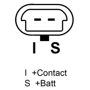 Alternateur compatible pour AES 92609N - Connecteur