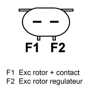 Alternateur compatible pour WAI 13995R - Connecteur