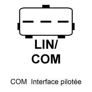 Alternateur compatible pour FIAT K56029574AA - Connecteur