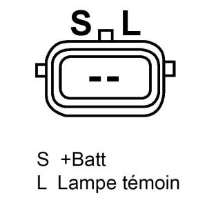 Alternateur compatible pour AD KÜHNER 553016RI - Schéma