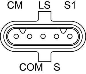 Alternateur compatible pour MERCEDES BENZ A0001506550 - Schéma