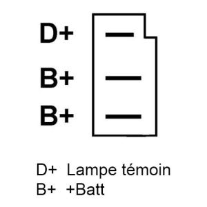 Alternateur compatible pour FRIESEN 9036025 - Schema
