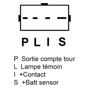 Alternateur compatible pour PIC 2405235A - Schéma