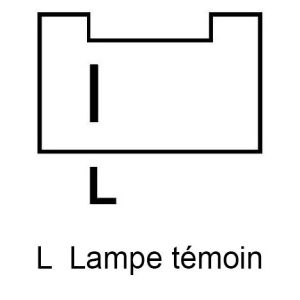 Alternateur compatible pour LUCAS LRA01835 - Connecteur
