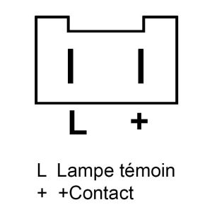 Alternateur compatible pour RENAULT 7700767420 - Schema