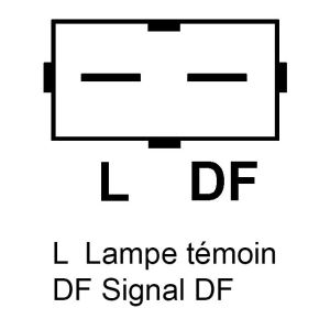 Alternateur compatible pour FORD 98MF10300CB - Connecteur