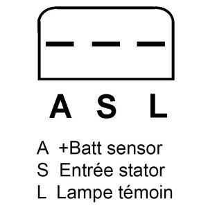 Alternateur compatible pour FORD F8RU10300BA - Connecteur