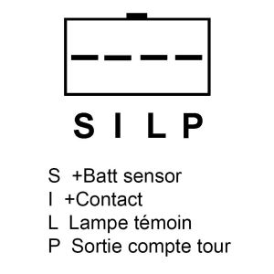 Alternateur compatible pour REMY (DELCO) 19020204 - Connecteur