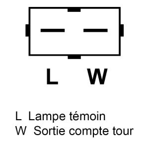 Alternateur compatible pour FORD 1086299 - Schéma