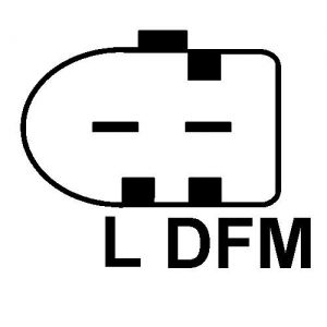 Régulateur compatible pour alternateur BOSCH F00M145269 - Connecteur régulateur PL61