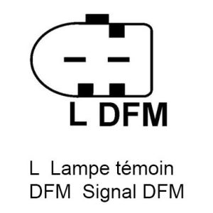 Alternateur compatible pour BOSCH F000BL0622 - prise branchement PL61