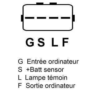 Alternateur compatible pour KIA 3730038710 - Schéma